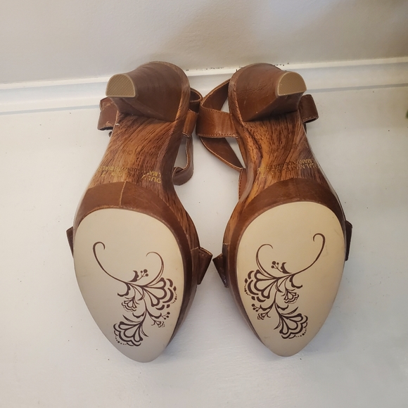 Cognac sandal heels - Picture 5 of 5
